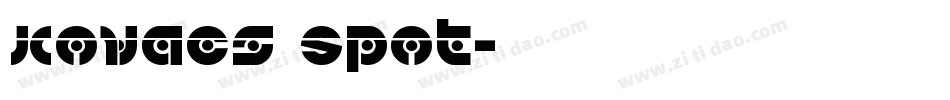 Kovacs Spot字体转换